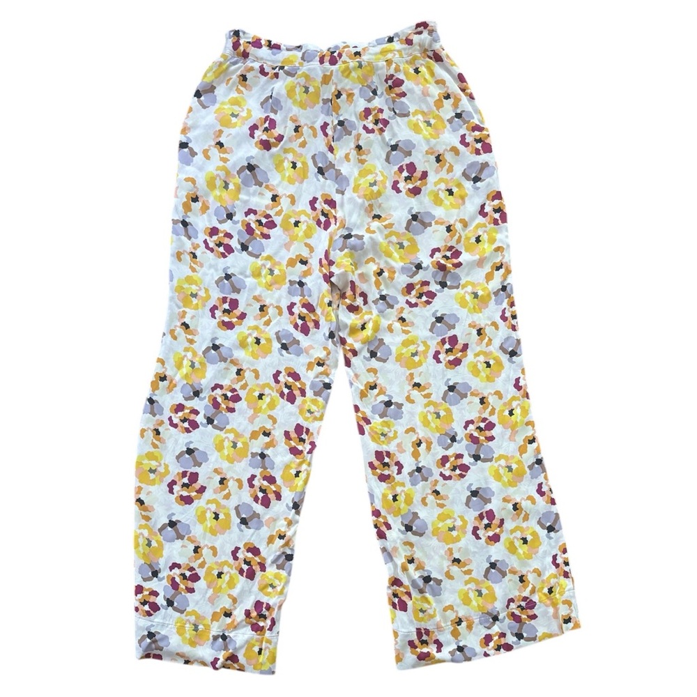 Anthropologie Maeve Aliana Island Floral Print Wide Leg Pants Size 14 - Picture 5 of 6